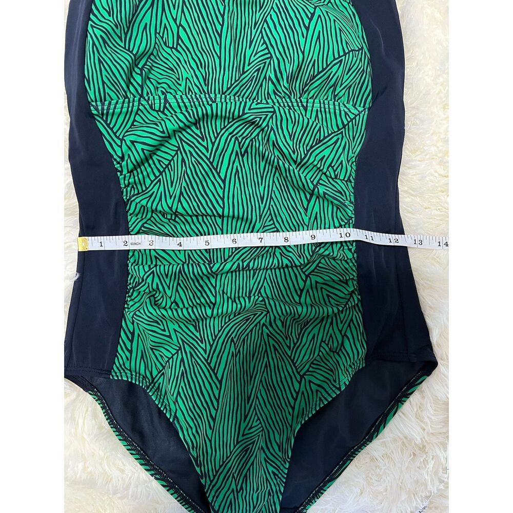 Boden Green and Navy One Piece Swimsuit - Picture 9 of 10